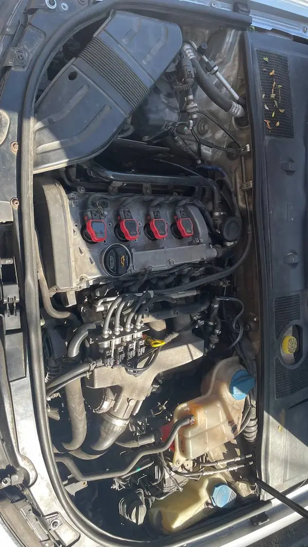 Встановлення ГБО на AUDI A4 у Запоріжжі під капотом